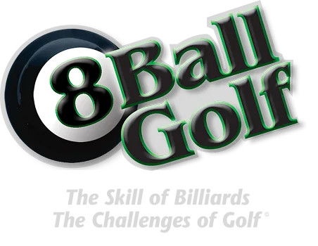 8 ball golf logo